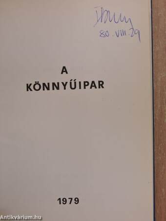 A könnyűipar 1979