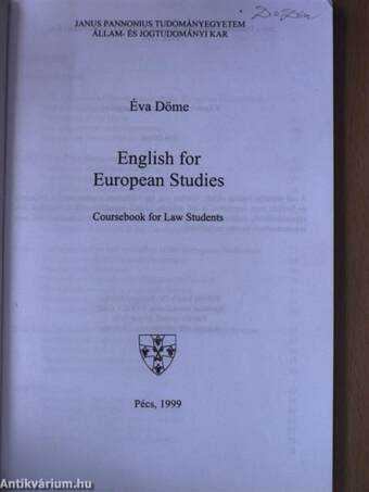 English for European Studies