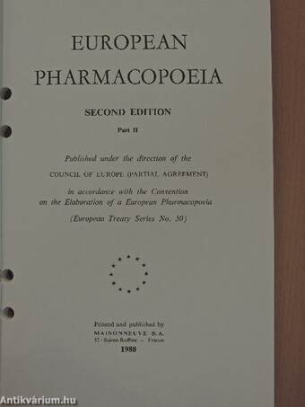 European Pharmacopoeia II. 1-8.