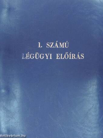 1. számú légügyi előírás