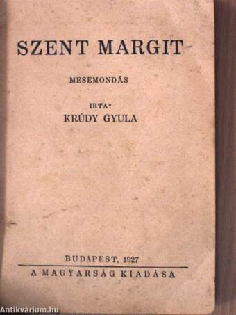 Szent Margit/A fivérhelyettes