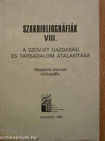 Szakbibliográfiák VIII.