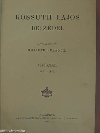 Kossuth Lajos iratai XI.