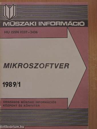 Mikroszoftver 1989. (nem teljes évfolyam)