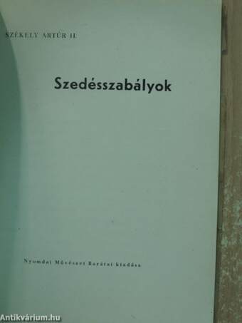 Szedésszabályok