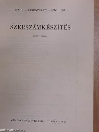 Szerszámkészítés