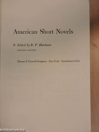 American Short Novels