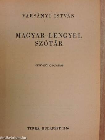 Magyar-lengyel szótár