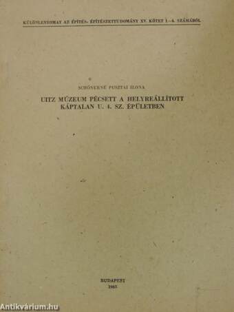 Uitz Múzeum Pécsett a helyreállított Káptalan u. 4. sz. épületben