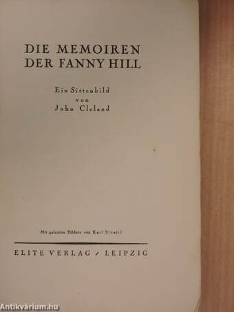 Die Memoiren der Fanny Hill