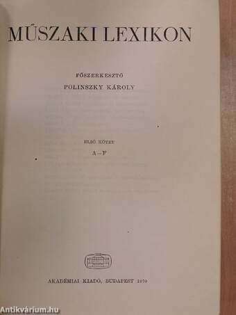 Műszaki lexikon 1-3.