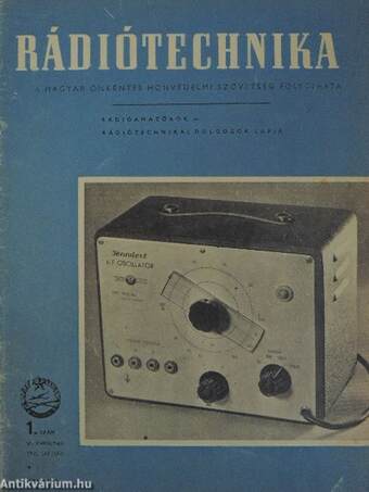 Rádiótechnika 1956. (nem teljes évfolyam)/1957. március-december