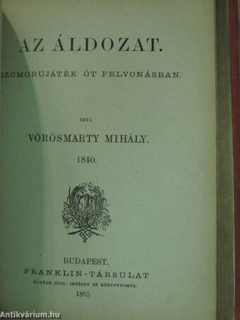 Mátyás király/Martinovics és társai/Deák Ferencz/Az áldozat