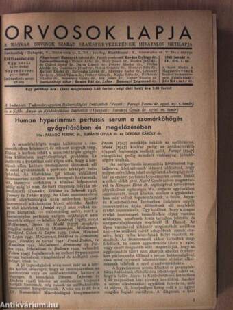 Orvosok Lapja 1948. január-december I-II.