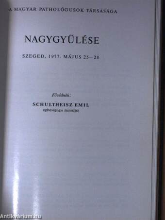 A Magyar Endokrinologiai és Anyagcsere Társaság VIII. Kongresszusa/A Magyar Pathológusok Társasága Nagygyűlése/A Magyar Onkológus Társaság XII. Kongresszusa/A Magyar Család- és Nővédelmi Tudományos Társaság Tudományos Kongresszusa