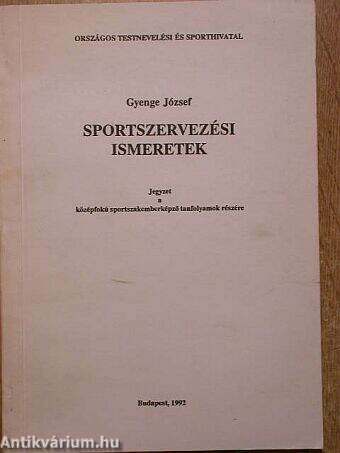 Sportszervezési ismeretek