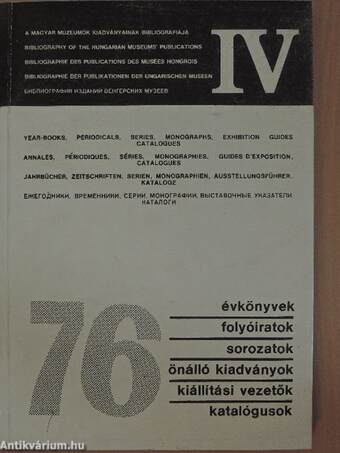 A magyar múzeumok kiadványainak bibliográfiája 1976