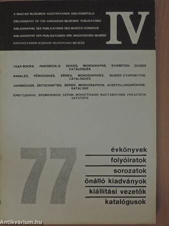 A magyar múzeumok kiadványainak bibliográfiája 1977