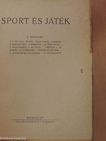 Sport és játék I-II.