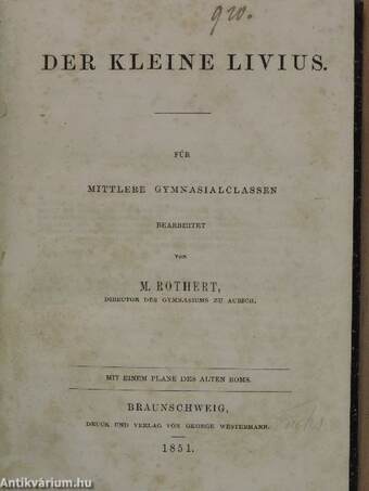 Der kleine Livius I-II.