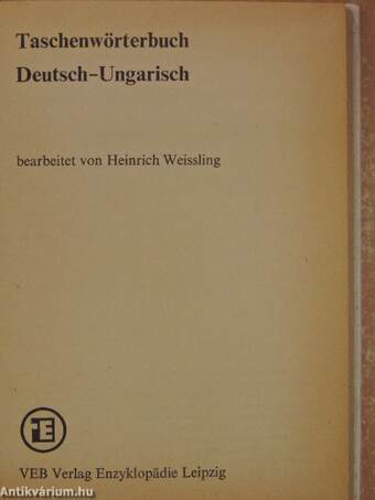 Taschenwörterbuch Deutsch-Ungarisch