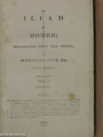 The Iliad I. (töredék)