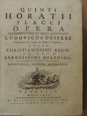 Quinti Horatii Flacci opera I-II.