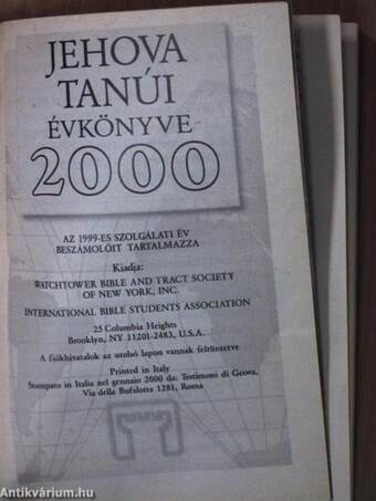 Jehova tanúi évkönyve 2000