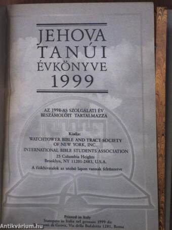 Jehova tanúi évkönyve 1999