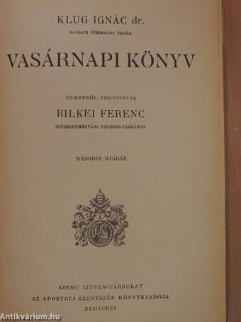 Vasárnapi könyv