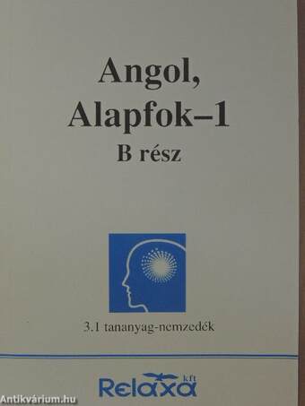 Relaxa Angol, Alapfok-1 B rész