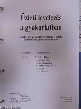 Üzleti levelezés a gyakorlatban I-II. (nem teljes)