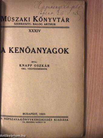 A kenőanyagok