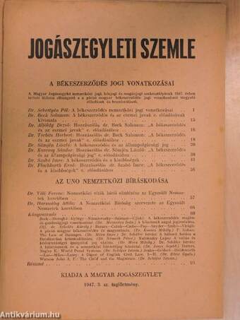 Jogászegyleti Szemle 1947/3.