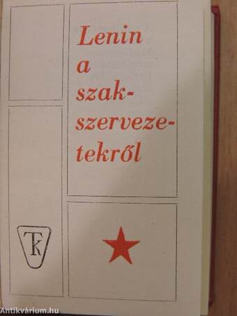 Lenin a szakszervezetekről (minikönyv)