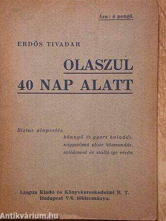 Olaszul 40 nap alatt