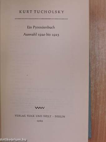 Ein Pyrenäenbuch