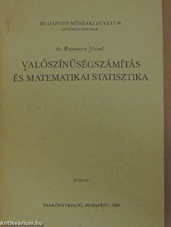 Valószínűségszámítás és matematikai statisztika