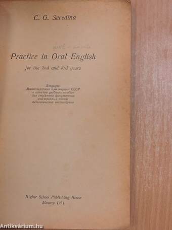 Practice in Oral English