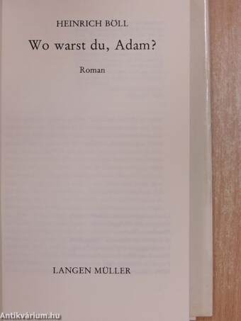 Wo Warst du, Adam?