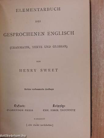 Elementarbuch des Gesprochenen Englisch