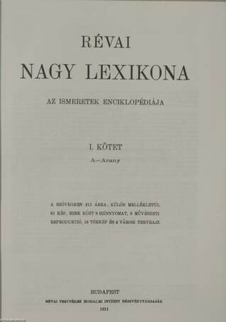 Révai nagy lexikona 1-21./Magyarország a XX. században I-V.