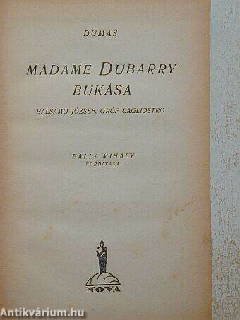 Madame Dubarry bukása