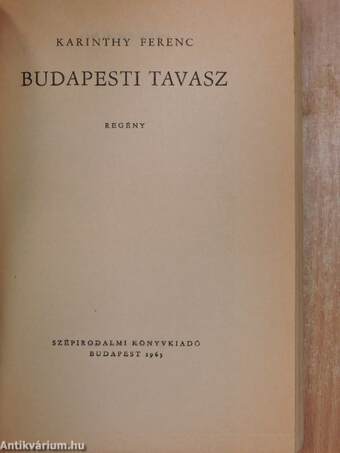 Budapesti tavasz