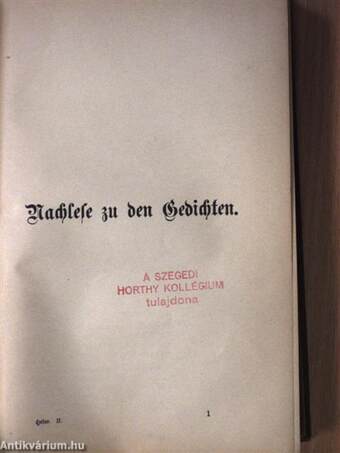 Heinrich Heines Sämtliche Werke 2. (gótbetűs)