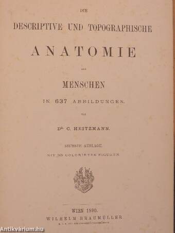 Die Descriptive und Topographische Anatomie des Menschen