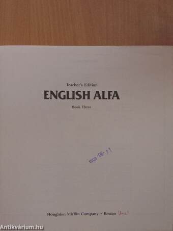 English Alfa III. - Teacher's edition