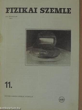 Fizikai Szemle 1962. november