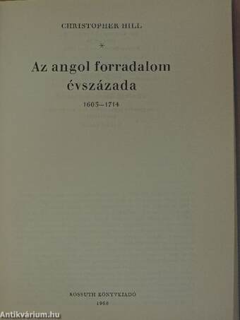 Az angol forradalom évszázada