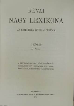 Révai nagy lexikona 1-21.